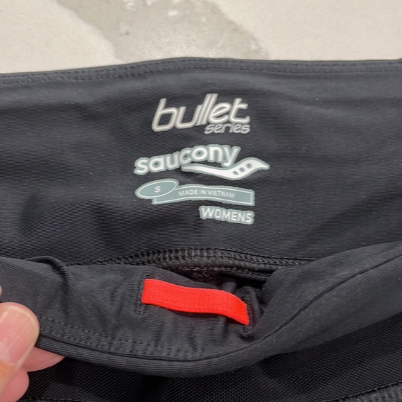 Saucony bullet series knee length running tights. Size small. - Picture 2 of 4